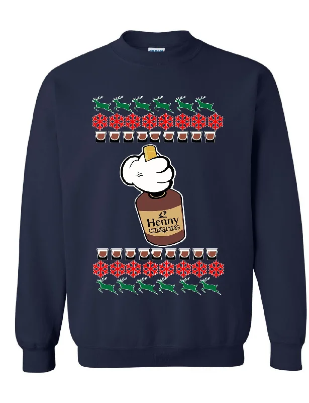Limited Time Discount Adult Sweatshirt Henny Christmas Ugly Xmas Sweater Cozy Cute Gift