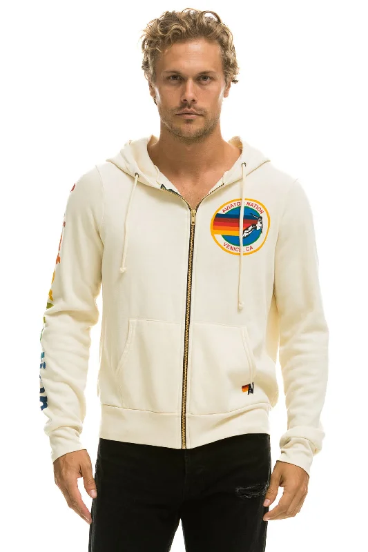 AVIATOR NATION HOODIE - VINTAGE WHITE