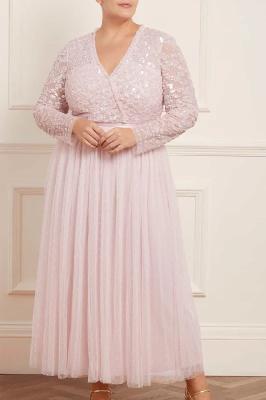 Amazing Deals Tempest Bodice V-Neck Ankle Gown