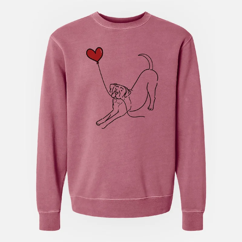 Savings Spectacular Cane Corso Heart String - Unisex Pigment Dyed Crew Sweatshirt