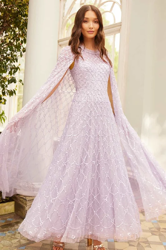 Exclusive Access Heart Lattice Ankle Gown