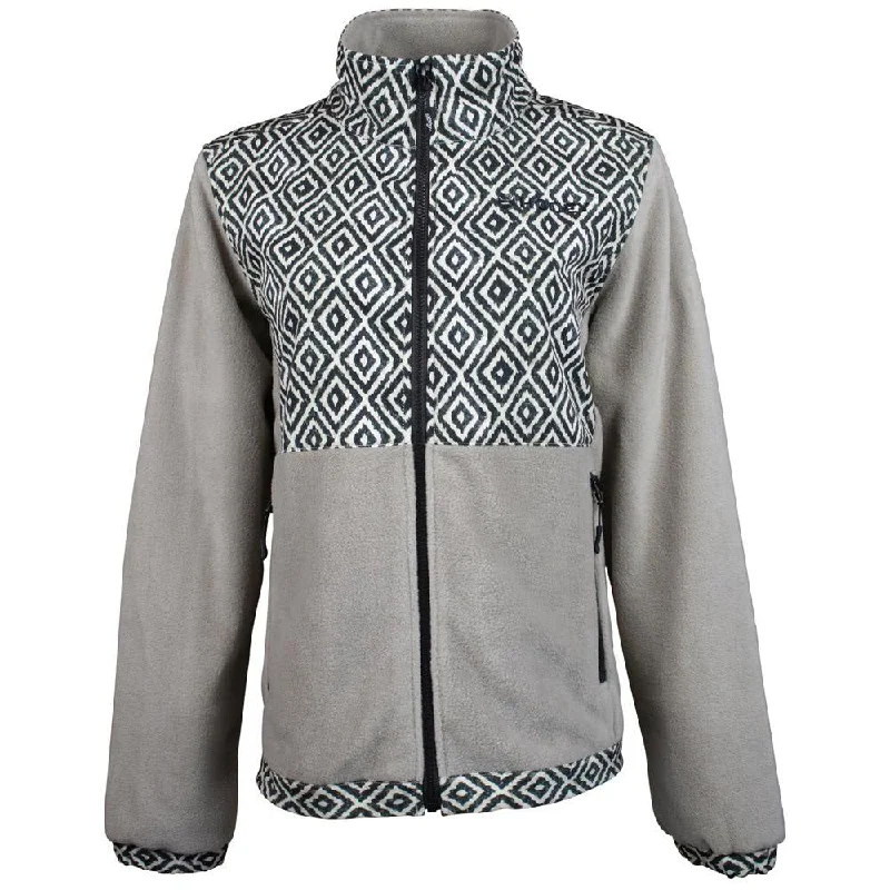 Final Markdown Hooey Women's Tan and Black Fleece Jacket