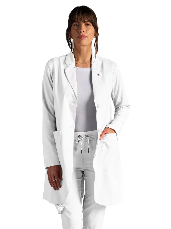 Super Deal Women's Vera 34" Modernist Lab Coat