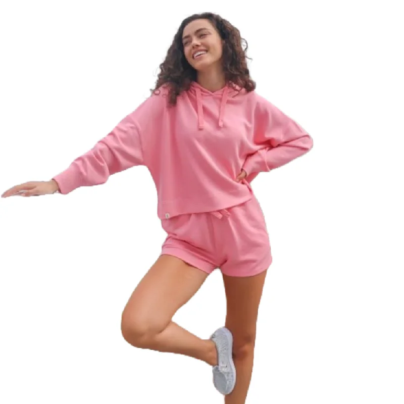 Weekend Deal Simply Southern Ladies Rose Cropped Pullover Hoodie 0124-HD-CRP-ROSE