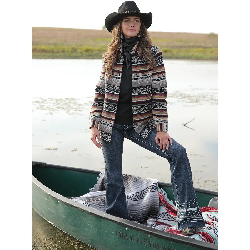 Bargain Bin Cruel Women's Blanket Stripe Tweed Jacket