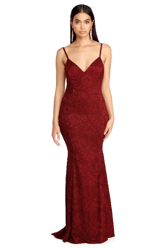 Rena Lace Evening Dress