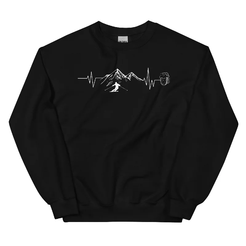 Herzschlag Berge, Bier Und Ski - (S.K) - Sweatshirt (Unisex)