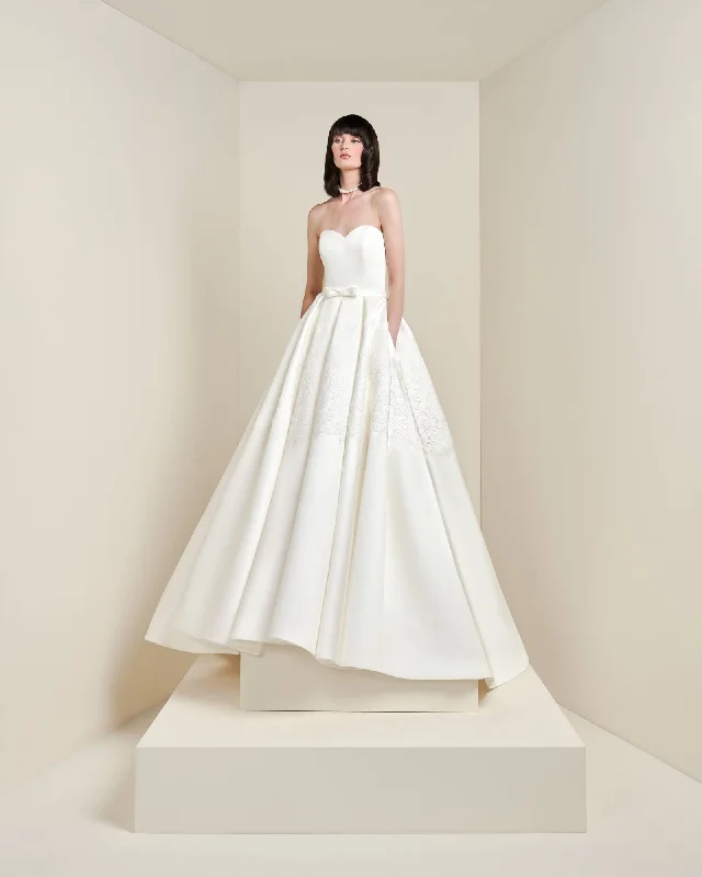 Overstock VRM441 – LACE EMBELLISHED A-LINE GOWN