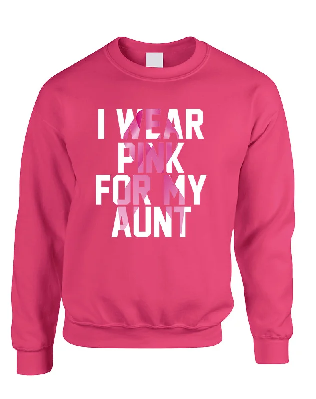 Special Discount Adult Sweatshirt I Wear Pink For My Aunt Breast Cancer Survivor