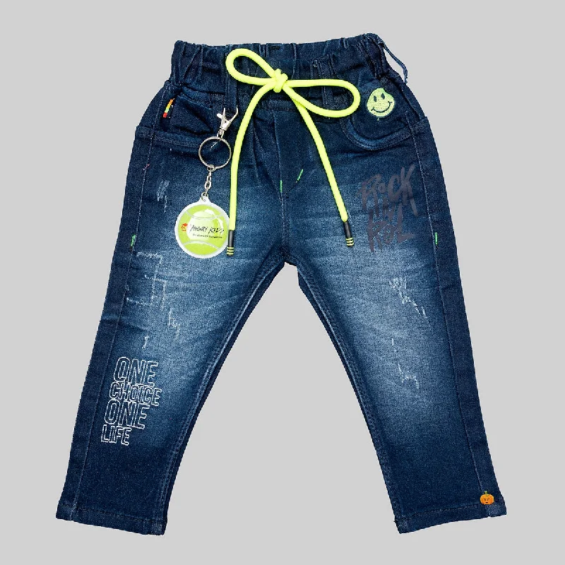 Bargain Bin Ripped Drawstring Jeans for Boys