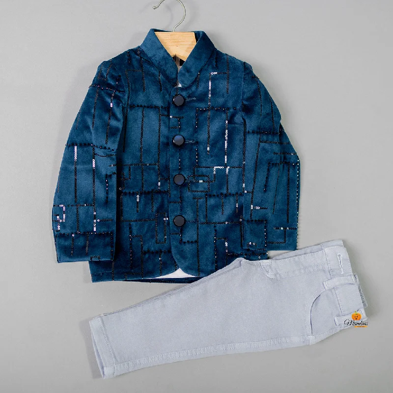 Limited Time Offer Rama Sequin Jodhpuri Suit for Boys