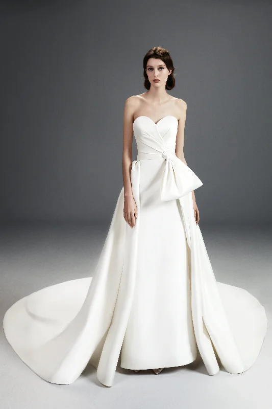 Instant Discount VRM370 - STRAPLESS DREAMY BOW GOWN