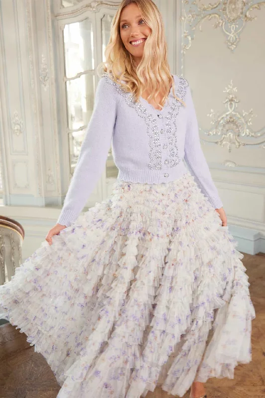 Price Drop Alert Ophelia Ditsy Hattie Ruffle Ankle Skirt