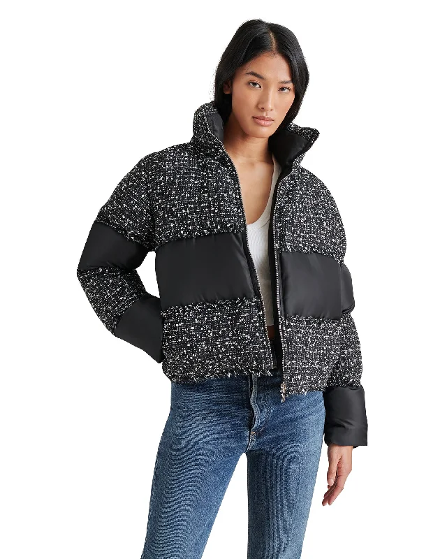 SNOW DROP JACKET BLACK MULTI