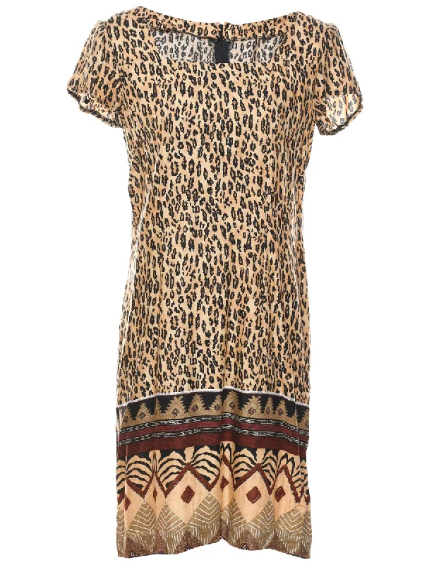 Overstock Leopard Print Dress - M