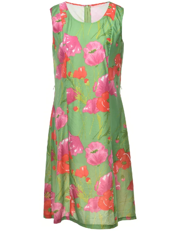 Referral Discount Floral Print Dress - M