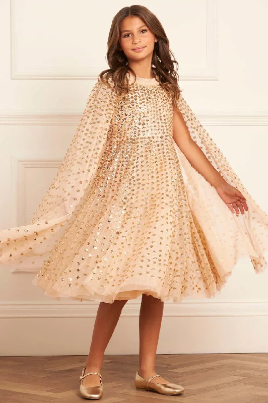 Super Bargain Raindrop Cape Kids Dress