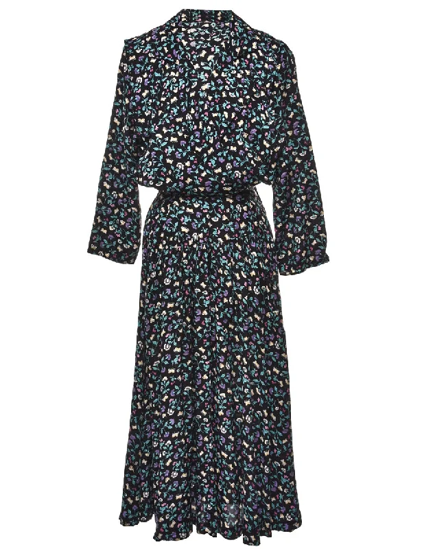 Super Savings Floral Print Maxi Dress - M