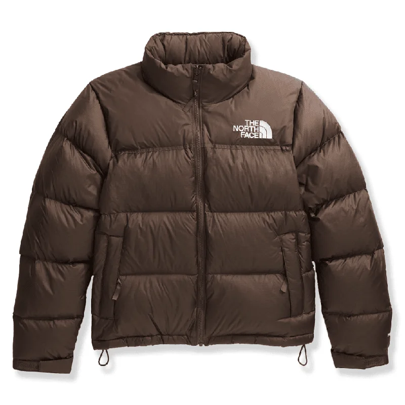 Act Fast 1996 retro Nuptse women's jacket - Smokey brown