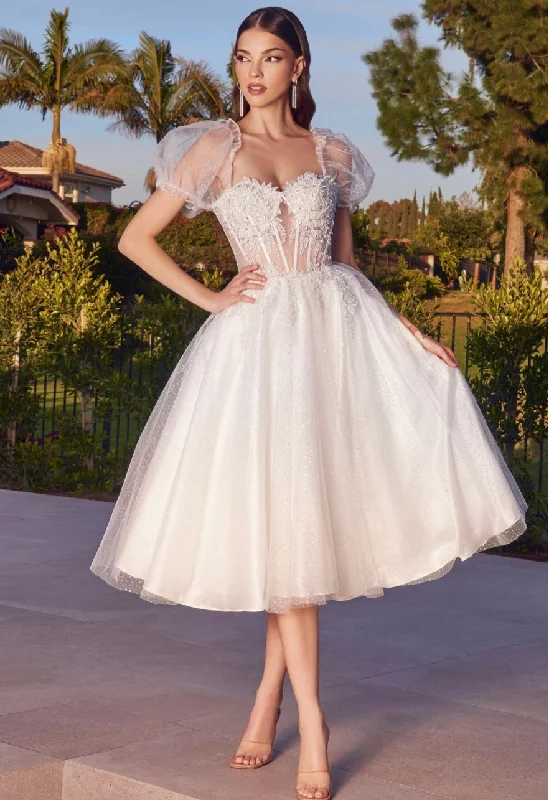 Fantastic Offers TEA LENGTH GLITTER TULLE MINI GOWN