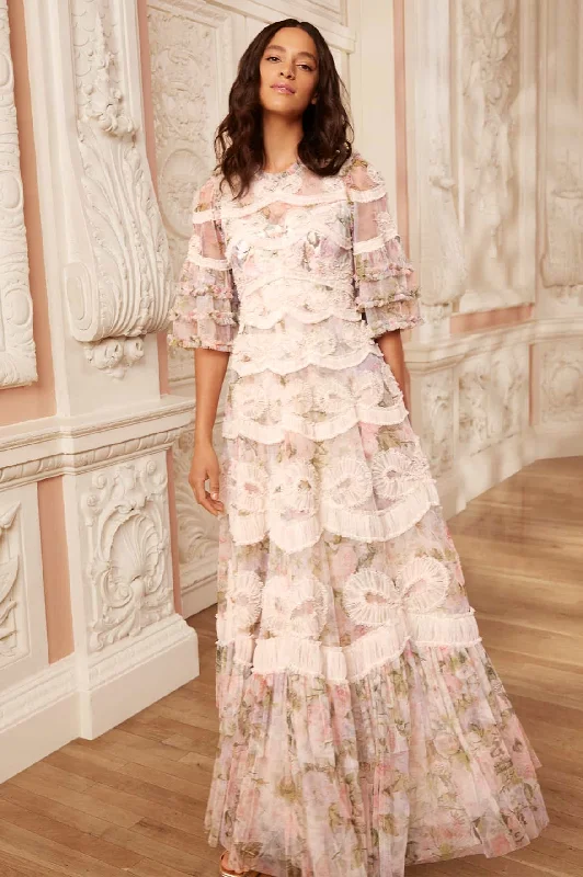 Unmissable Offer Rose Powder Ingrid Gown