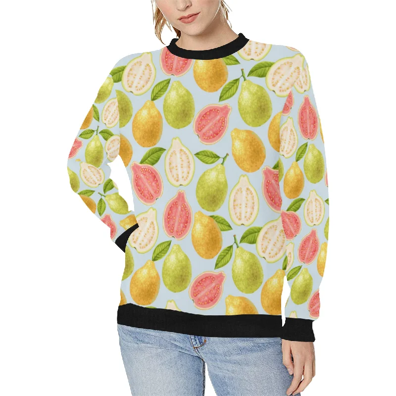 Guava design pattern Women's Crew Neck Sweatshirt