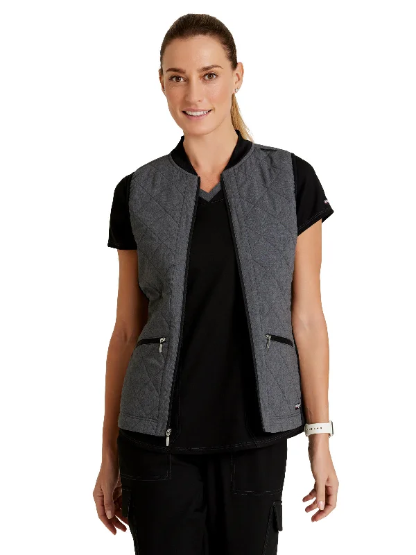 Epic Deals Women's Cristina 2-Pocket Quilted Scrub Vest
