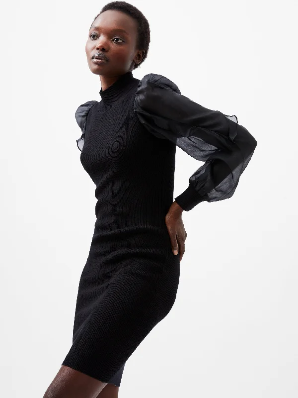 Amazing Deals Krista Organza Puff Sleeve Dress