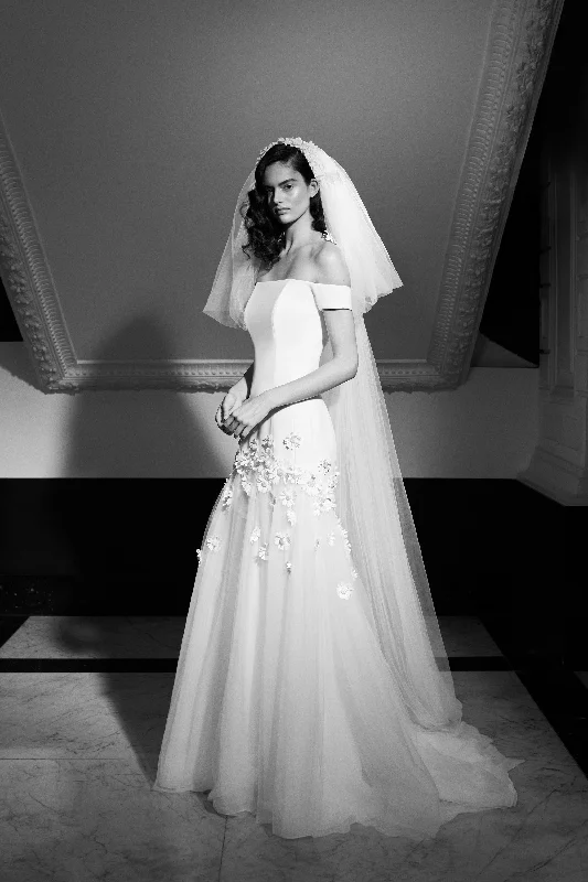 Hot Deal VRM294V - 60S DAISY TIERED VEIL