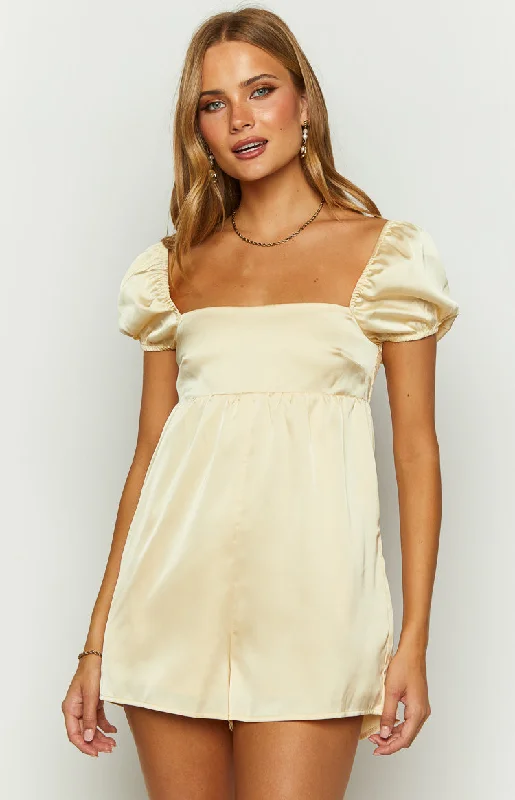 Blowout Deals Khlo Yellow Playsuit