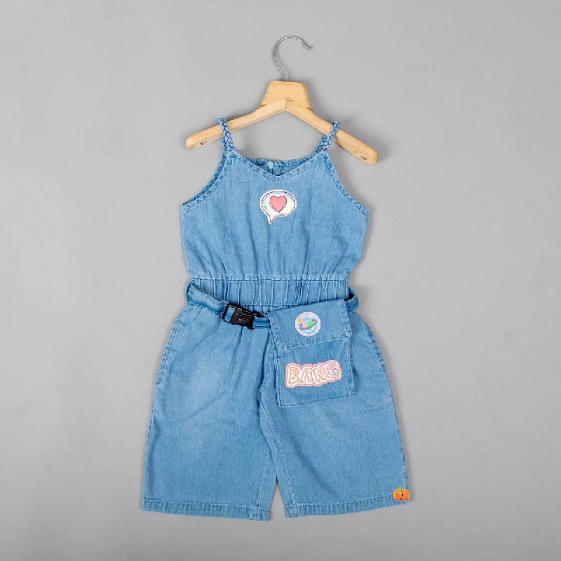 Unmissable Offer Denim Jump Suit for Girls