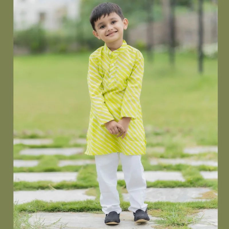 Lowest Price Lahariya Print Kurta Pajama for Boys