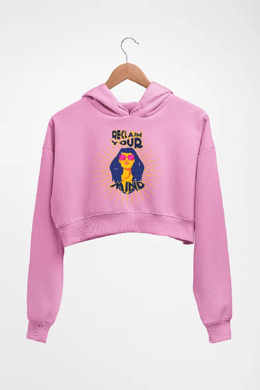 Psychedelic Mind Crop HOODIE FOR WOMEN