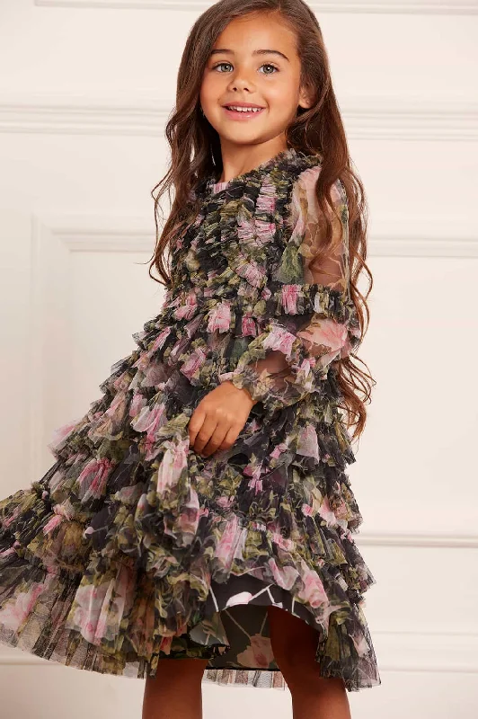 Discount Deals English Rose Ruffle Kids Dress