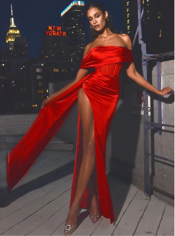 Low Prices NORA CORSET SATIN GOWN