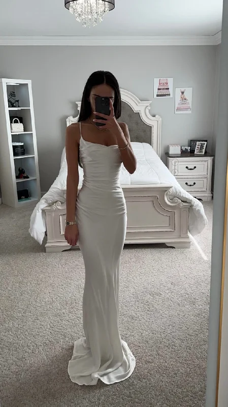 Members Only FITTED SATIN SLIP GOWN