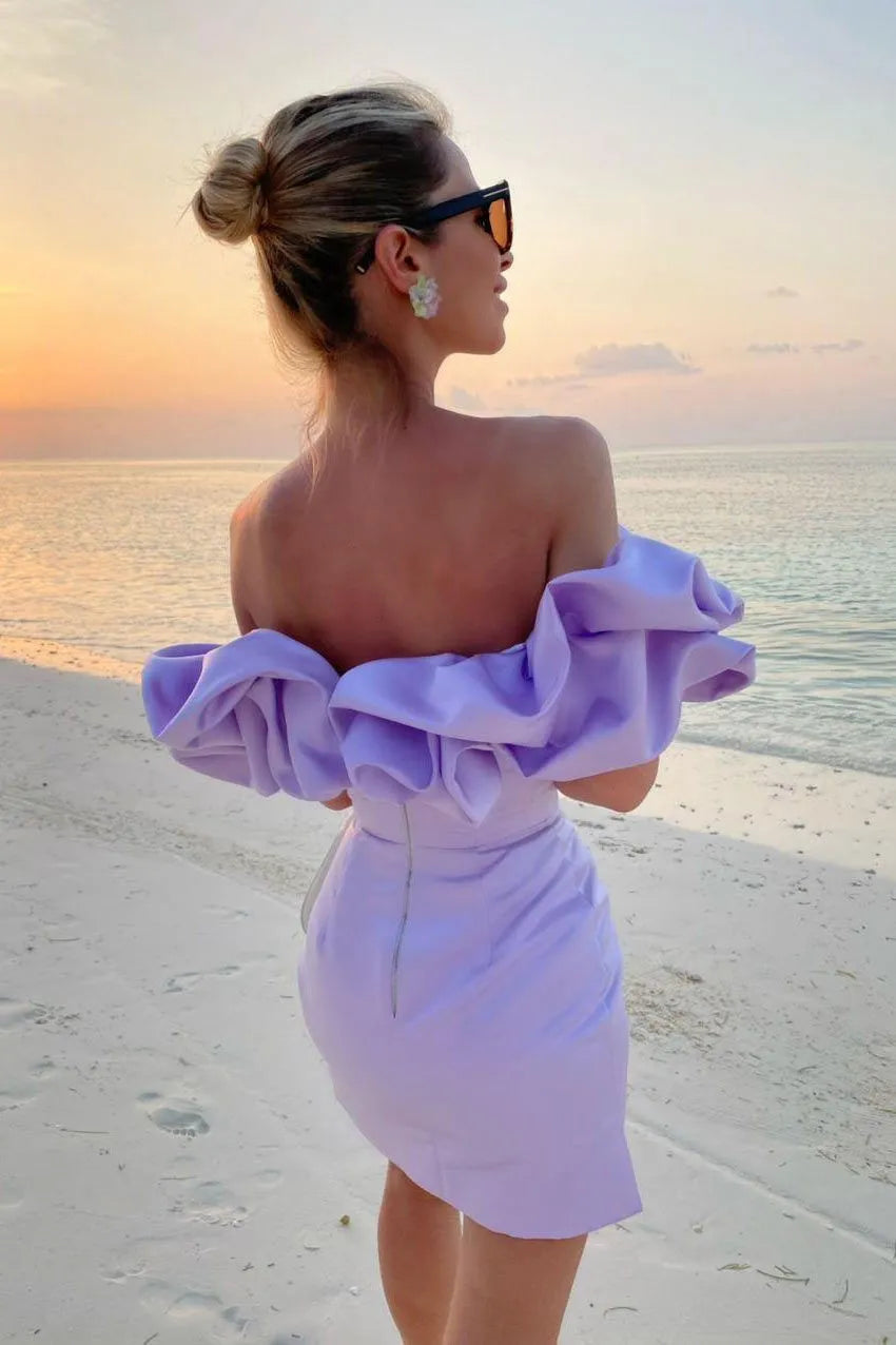 Take Advantage "Meringue" Mini Dress