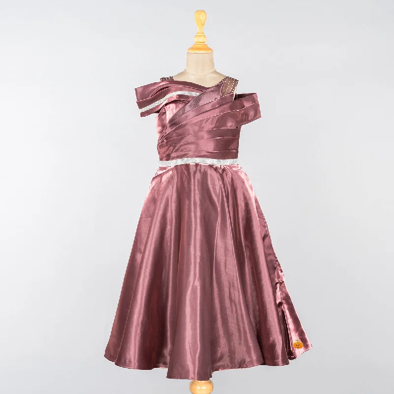 Blowout Deals Onion Long Off-Shoulder Girls Gown
