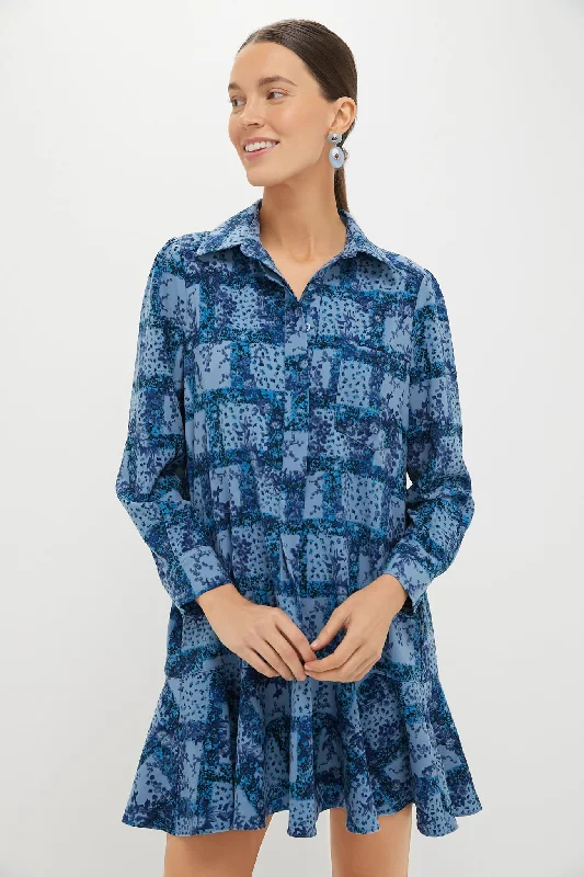 Trellis Vine Crepe Callahan Shirt Dress