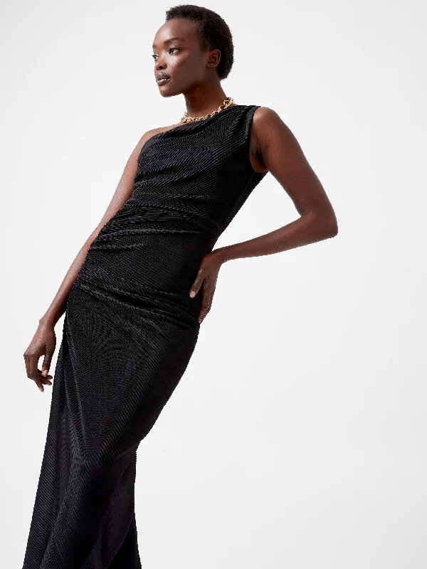 Huge Savings Talitha Plisse One Shoulder Maxi Dress