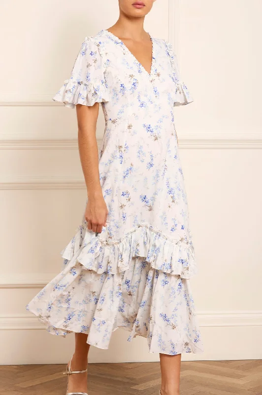Fantastic Offers Ophelia Ditsy Eva Crepe Ballerina Dress