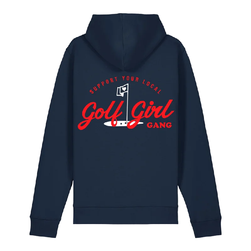 Huge Savings Bunker Woman Girl Gang Hoodie Navy