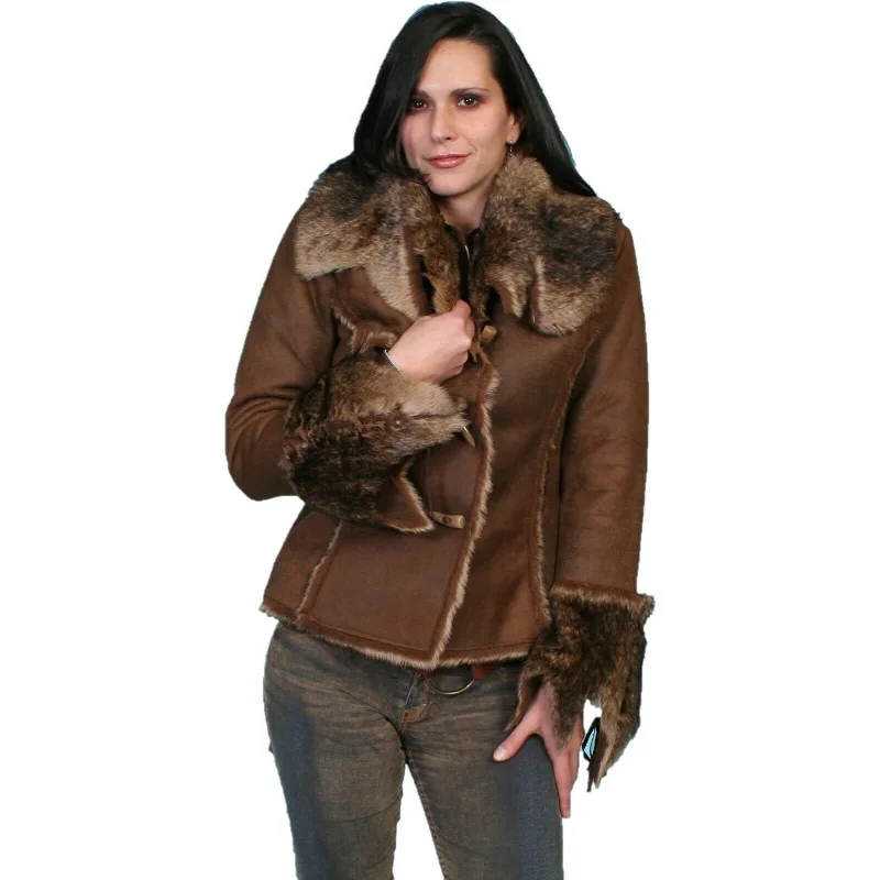 Special Savings Scully Ladies Soft & Luxurious Faux Fur Java Jacket 8010-JVA