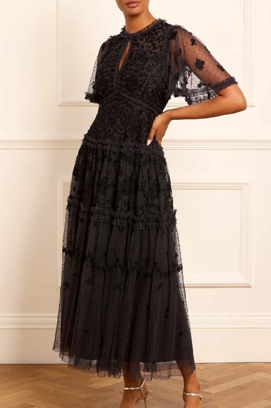 Factory Direct Sale Autumn Lace Ankle Gown