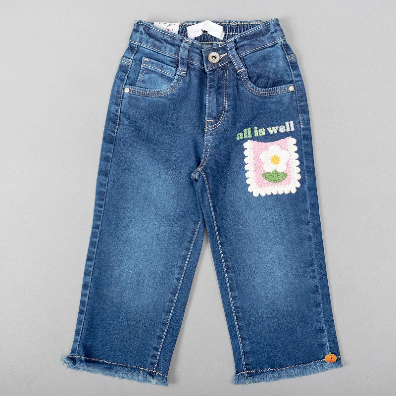 Exclusive Savings Dark Blue Girls Jeans