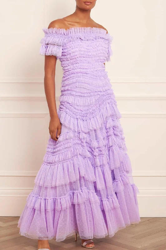 Big Discounts Wild Rose Off-Shoulder Gown