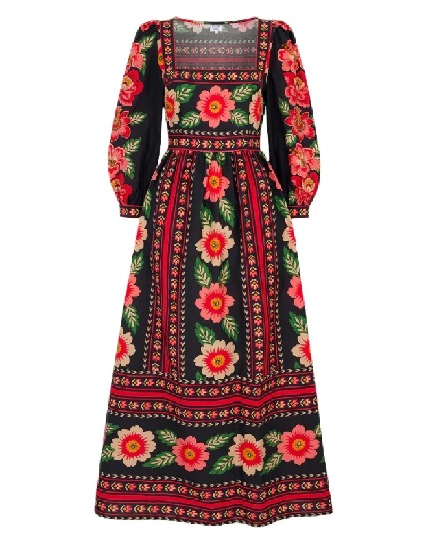 Major Savings Scarlet Folk Polly Dress