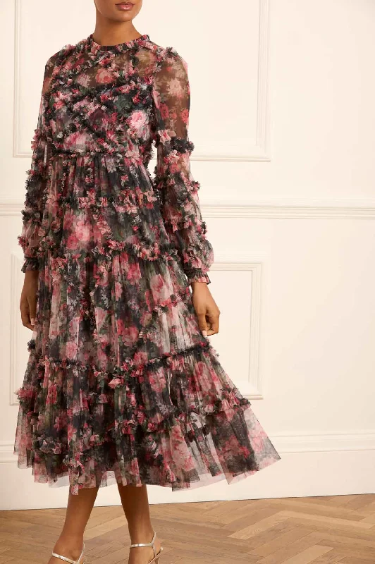 Closeout Midnight Dance Ruffle Ballerina Dress