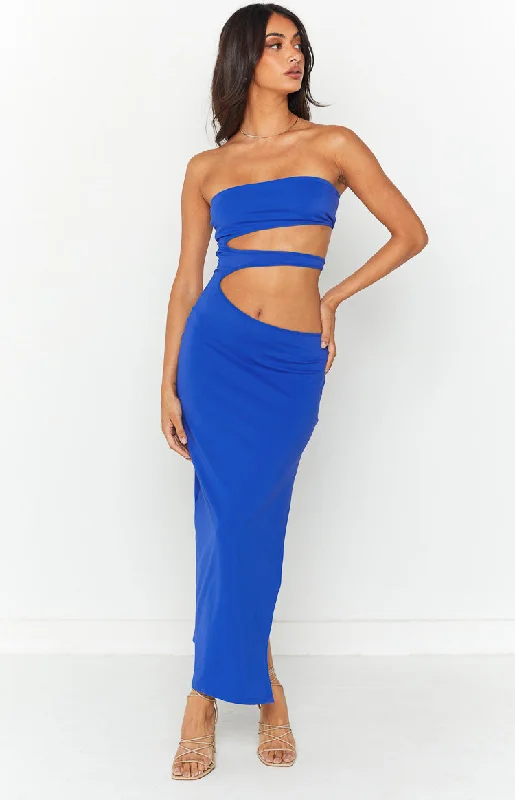 Must-Have Deals Nettie Electric Blue Midi Dress