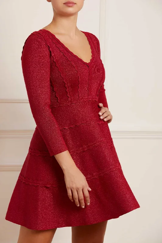 Customer Appreciation Sale Shimmer Knit Mini Dress